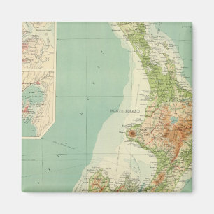 Nieuw-Zeelandse Atlas Map Magneet