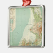 Nieuw-Zeelandse Atlas Map Metalen Ornament (Links)