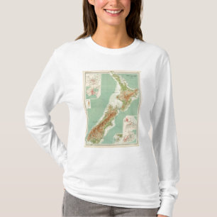 Nieuw-Zeelandse Atlas Map T-shirt