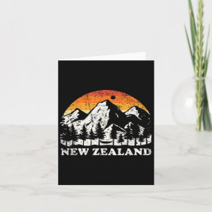 Nieuw-Zeelandse bergwandelaar cadeau Nieuw-Zeeland Kaart