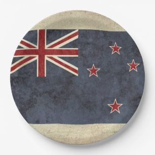 Nieuw-Zeelandse Borden voor vlaggenpapier Papieren Bordje