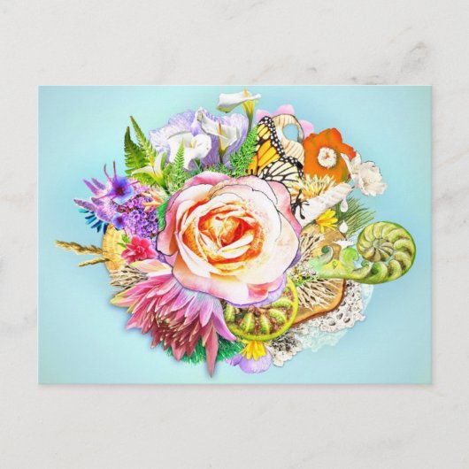 Nieuw-Zeelandse collage Briefkaart (Voorkant)