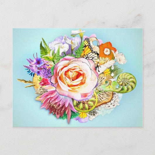 Nieuw-Zeelandse collage Briefkaart (Voorkant)