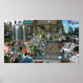 Nieuw-Zeelandse collage Poster (Voorkant)