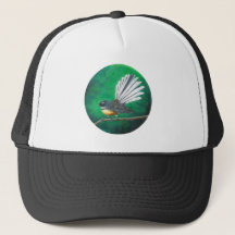 Nieuw-Zeelandse fantail bird (piwakawaka) Trucker 
