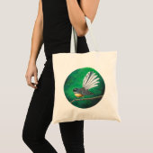 Nieuw-Zeelandse fantailvogel (piwakawaka) - Canvas Tote Bag (Voorkant (product))