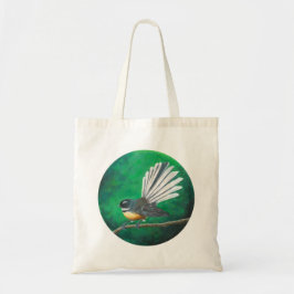 Nieuw-Zeelandse fantailvogel (piwakawaka) - Canvas Tote Bag