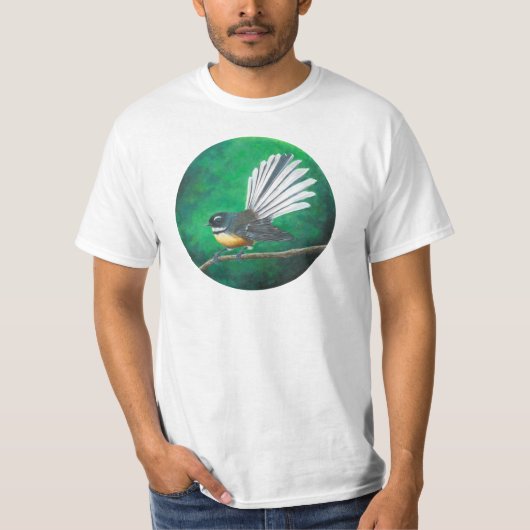 Nieuw-Zeelandse fantailvogel (piwakawaka) - T-shir T-shirt (Voorkant)