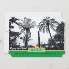 Nieuw-Zeelandse Fern en gelukkig nieuwjaar! Kaart 