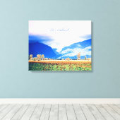 Nieuw-Zeelandse fotografie Fox Glacier Canvas Afdruk (Insitu (Houten vloer))