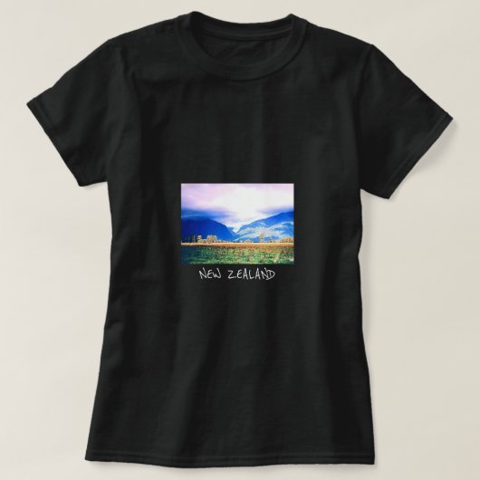 Nieuw-Zeelandse fotografie Fox Glacier T-shirt (Design voorkant)