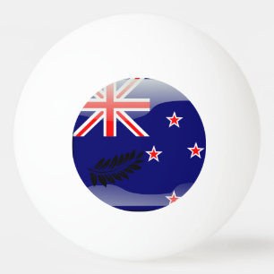 Nieuw-Zeelandse gepolijst vlag Pingpongbal