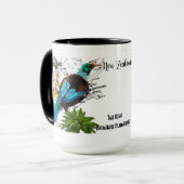 Nieuw-Zeelandse inheemse vogel mok (Voorkant links)