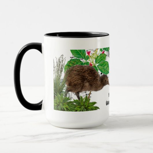 Nieuw-Zeelandse inheemse vogel mok (Links)