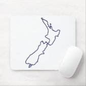 Nieuw-Zeelandse kaart Muismat (Met muis)