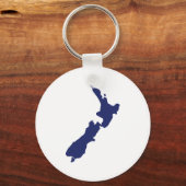Nieuw-Zeelandse kaart Sleutelhanger (Voorkant)