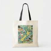 Nieuw-Zeelandse kaartCanvas tas (Voorkant)