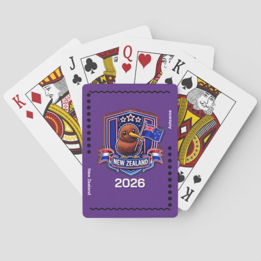 Nieuw-Zeelandse Kinderen Pokerkaarten (Achterkant)