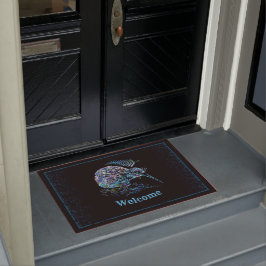 NIEUW-ZEELANDSE KIWI EN FERN PAUA DOORMAT DEURMAT