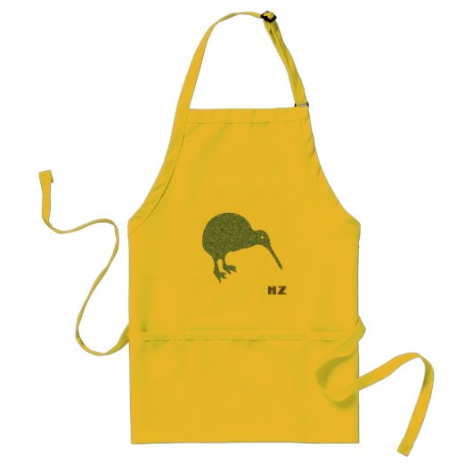Nieuw-Zeelandse Kiwi Gele Schort (Voorkant)