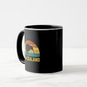 Nieuw-Zeelandse kiwi retro Mok (Voorkant links)