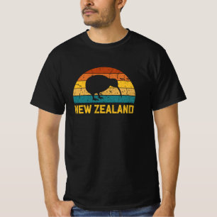 Nieuw-Zeelandse Kiwi Retro T-shirt