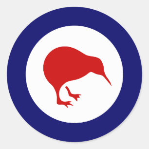 Nieuw-Zeelandse Kiwi Roundel Militaire Luchtvaart  Ronde Sticker