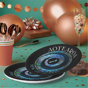 NIEUW-ZEELANDSE KORU KAART PAUA PAPIEREN BORDJE