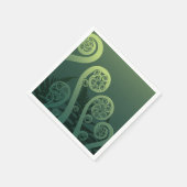 Nieuw-Zeelandse Koru varens Servet (Hoek)