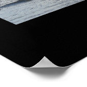 Nieuw-Zeelandse kust met zwarte grens Poster (Hoek)