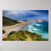Nieuw-Zeelandse kustlijn Poster (Voorkant)