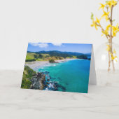 Nieuw-Zeelandse kustlijn, prachtig landschap, Kaart (Gele Bloem)