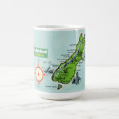 Nieuw-Zeelandse landkaart mok (Center)