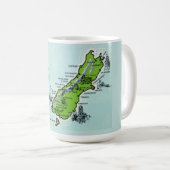Nieuw-Zeelandse landkaart mok (Voorkant rechts)