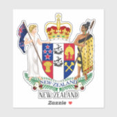 Nieuw-Zeelandse nationale wapenschild patriottisch Sticker (Vel)