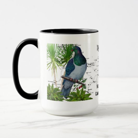 Nieuw-Zeelandse Native Bird Coffee Mok (Links)