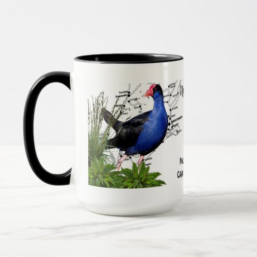 Nieuw-Zeelandse Native Bird Coffee Mok (Links)