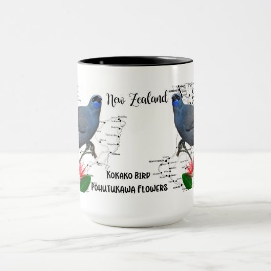 Nieuw-Zeelandse Native Bird Coffee Mok (Midden)