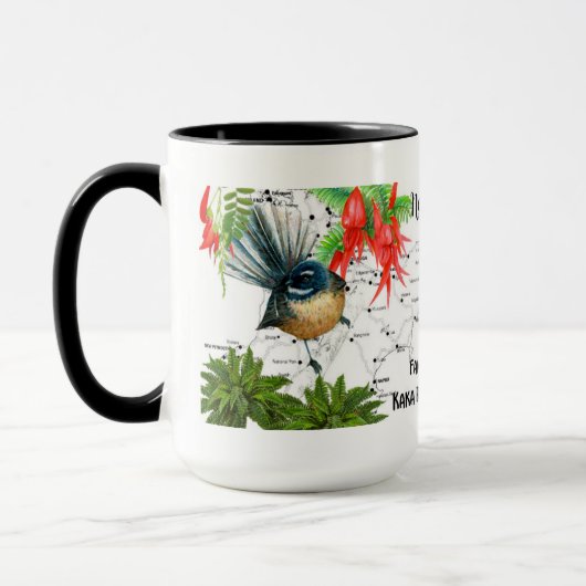 Nieuw-Zeelandse Native Bird Coffee Mok (Links)