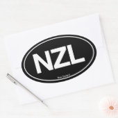 Nieuw-Zeelandse ovaal Ovale Sticker (Envelop)