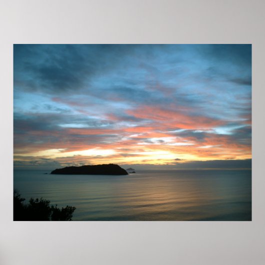 Nieuw-Zeelandse Posters Sunrise (Voorkant)