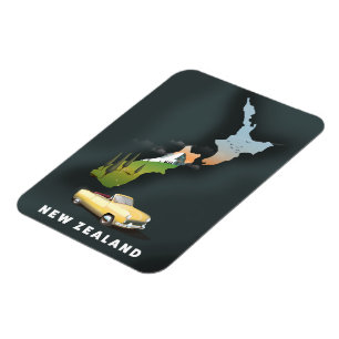 Nieuw-Zeelandse reisposter Magneet
