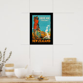 Nieuw-Zeelandse reisposter Poster (Keuken)