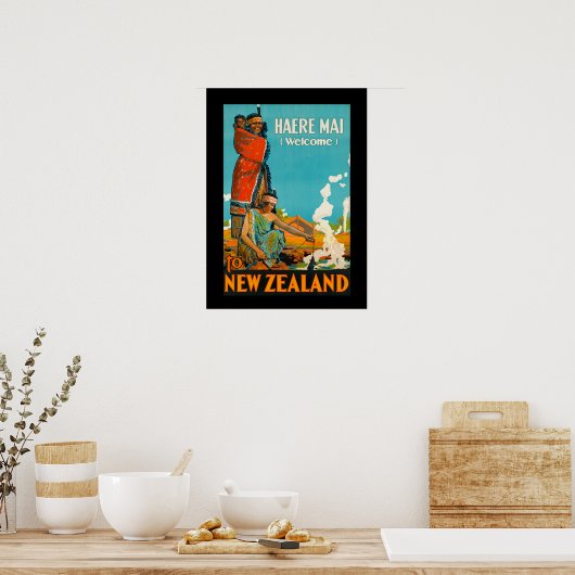 Nieuw-Zeelandse reisposter Poster (Keuken)