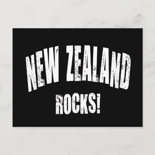 Nieuw-Zeelandse Rocks! Briefkaart (Voorkant)