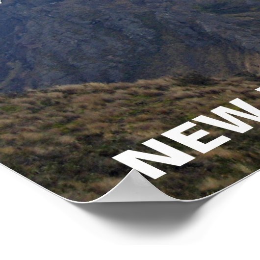 Nieuw-Zeelandse Rocks - Vlieging van het Poster va (Hoek)