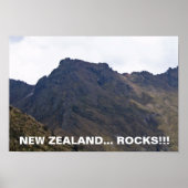Nieuw-Zeelandse Rocks - Vlieging van het Poster va (Voorkant)