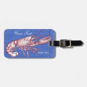  Nieuw-Zeelandse Rode Lobster Kapper Huis Bagagelabel
