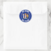 Nieuw-Zeelandse ronde Embleem Sticker (Tas)