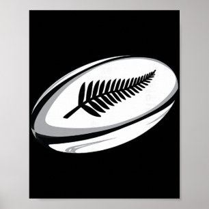 Nieuw-Zeelandse Rugby Jersey Poster